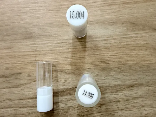 Go gauge for checking precision glass tube tolerance.
